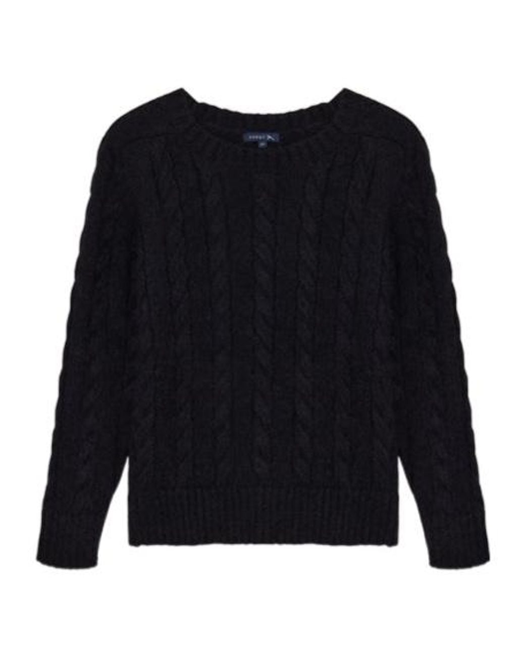 Soeur Black Ribbed Crew Neck Sweater