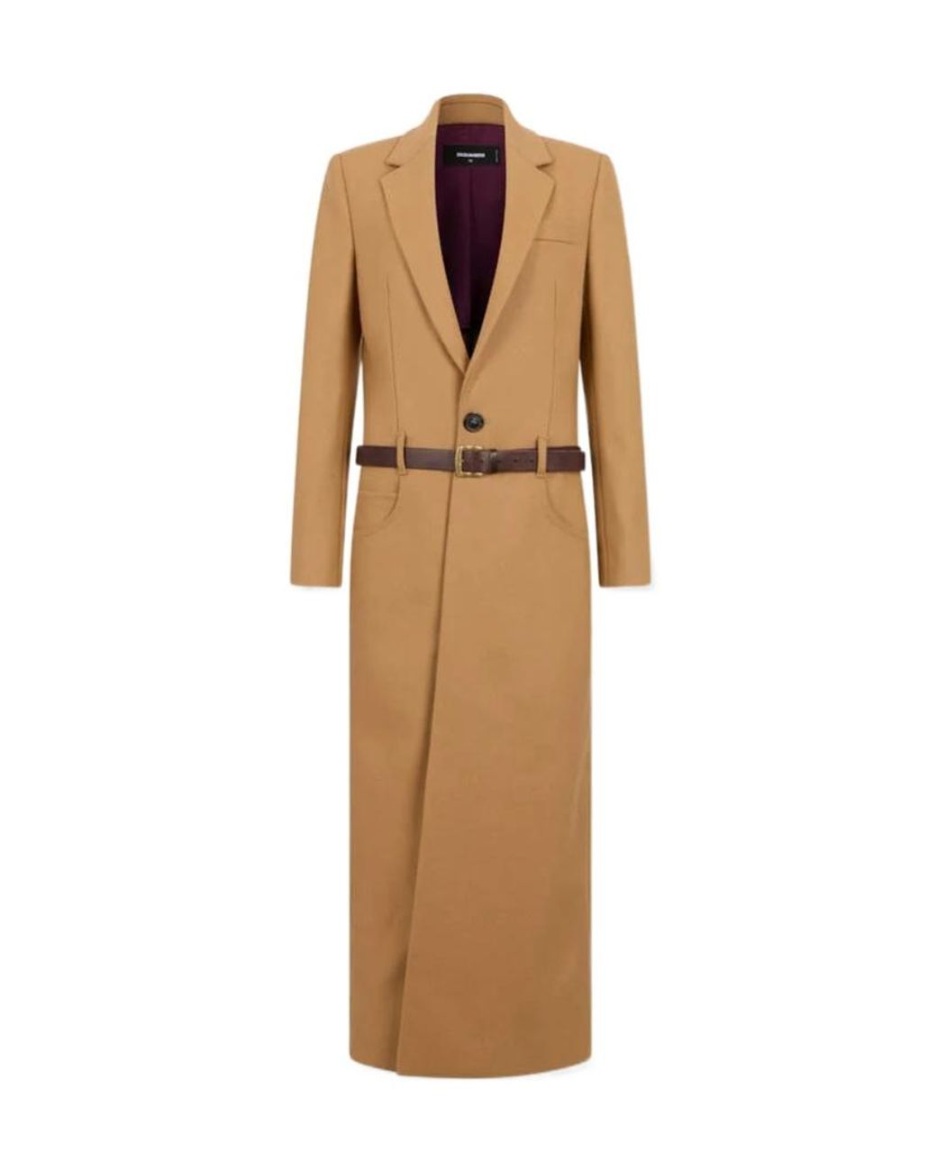 DSquared² Natural Low-Belt Coat