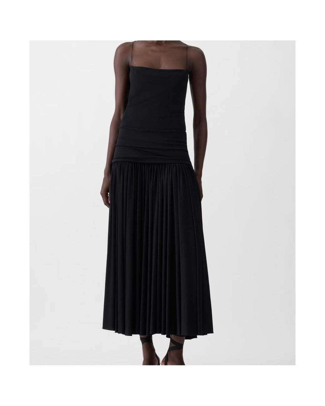 Jacquemus Black The Abiha Gathered Waist Dress