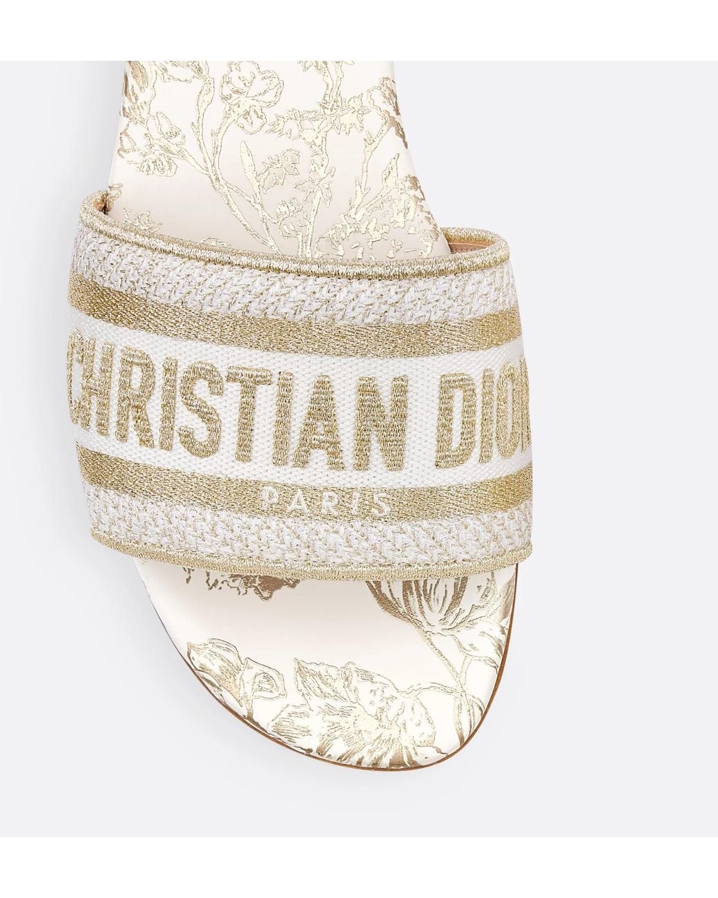 Dior White Dway Slide
