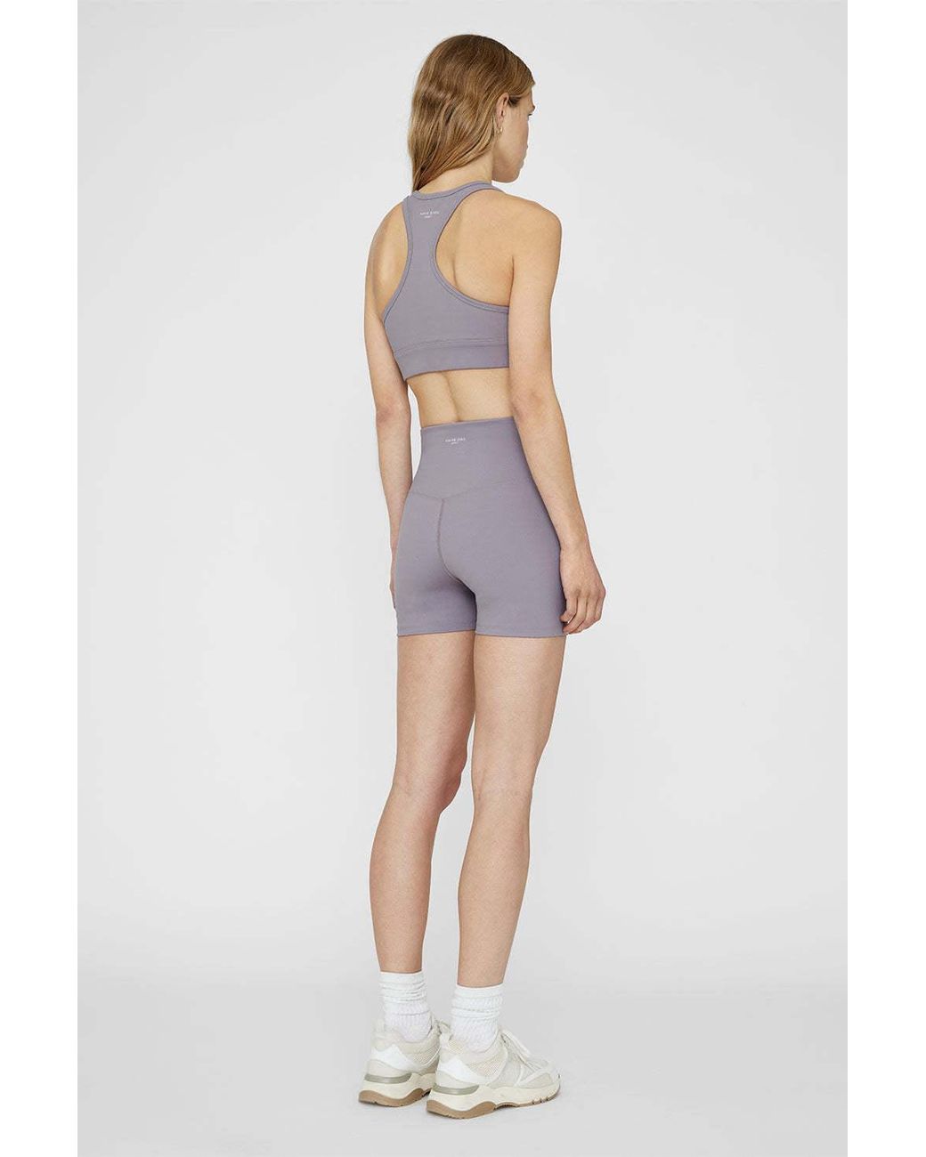 Anine Bing Purple Logo Bra