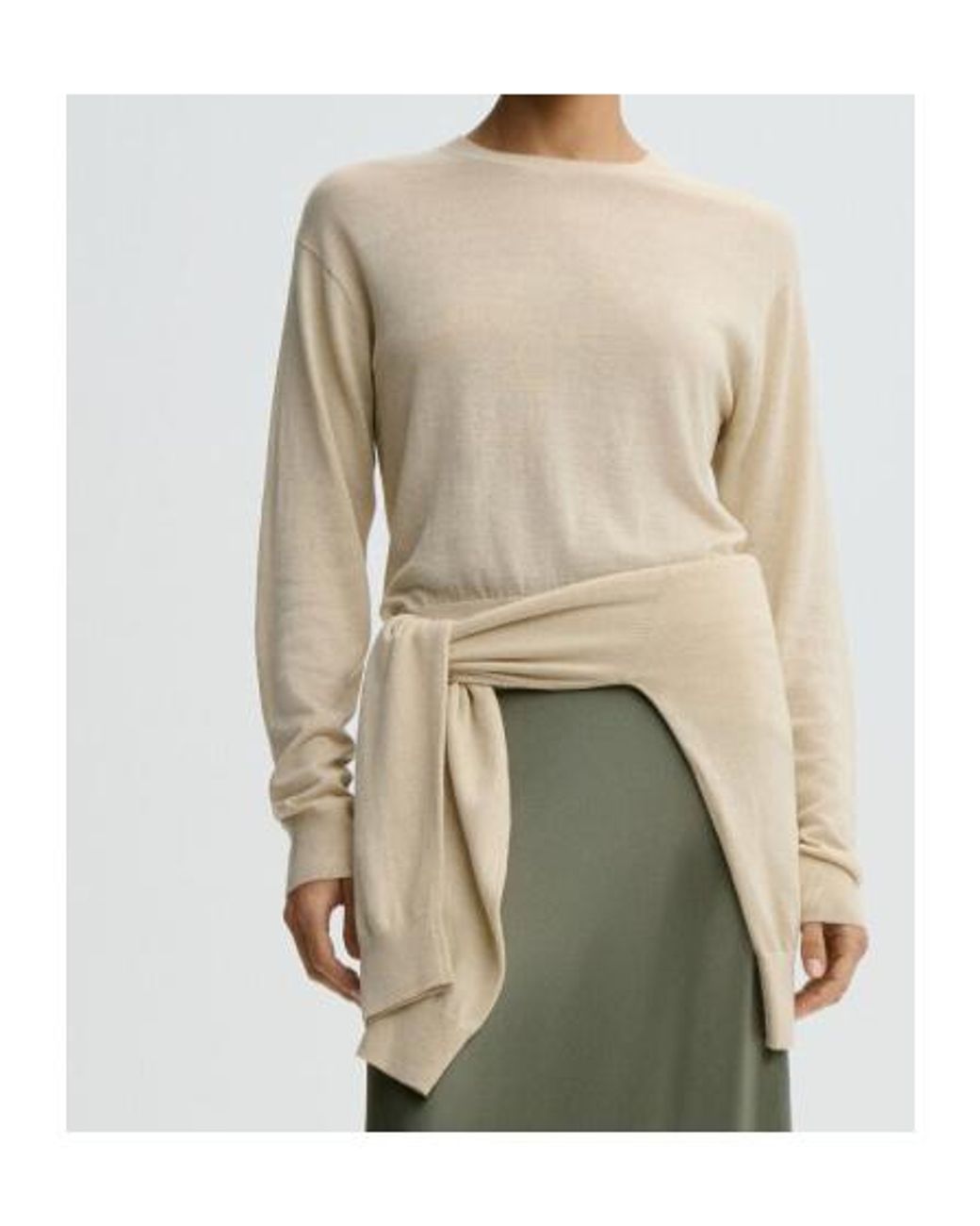 By Malene Birger Natural Mantea Crew-Neck Knitted Sweater