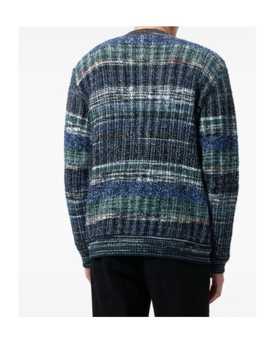 Missoni Blue V-Neck Cardigan for men