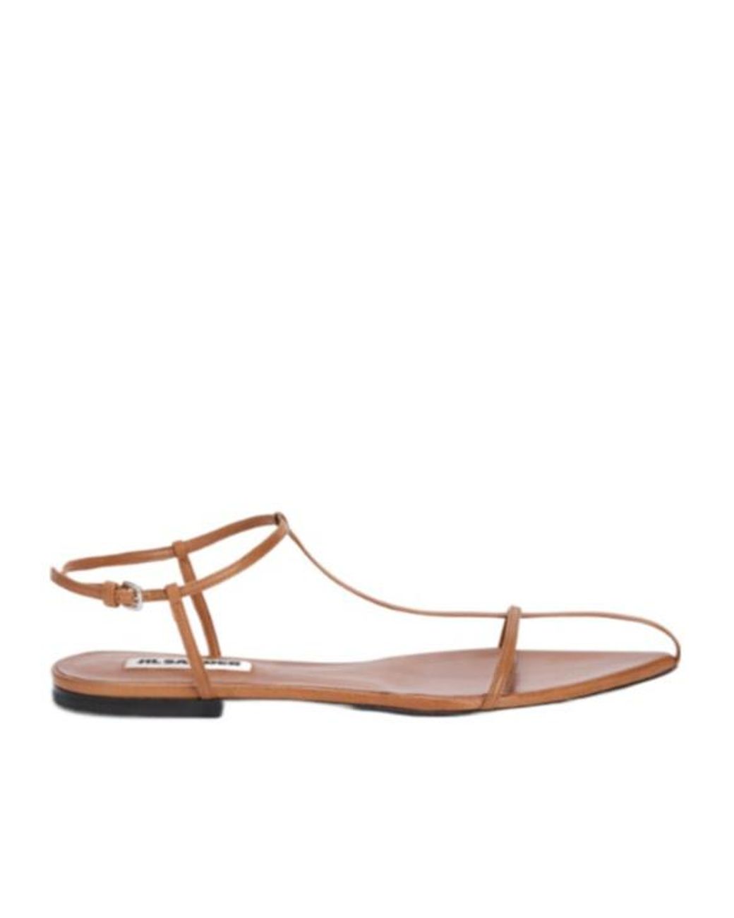 Jil Sander White Cage Flat Sandals