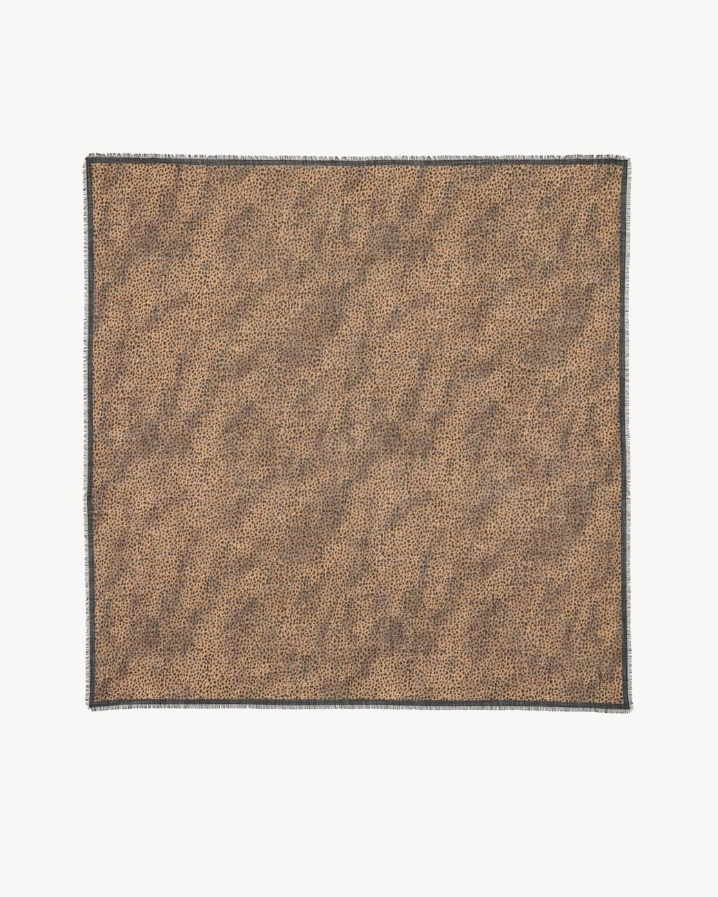Saint Laurent Brown Square Scarf