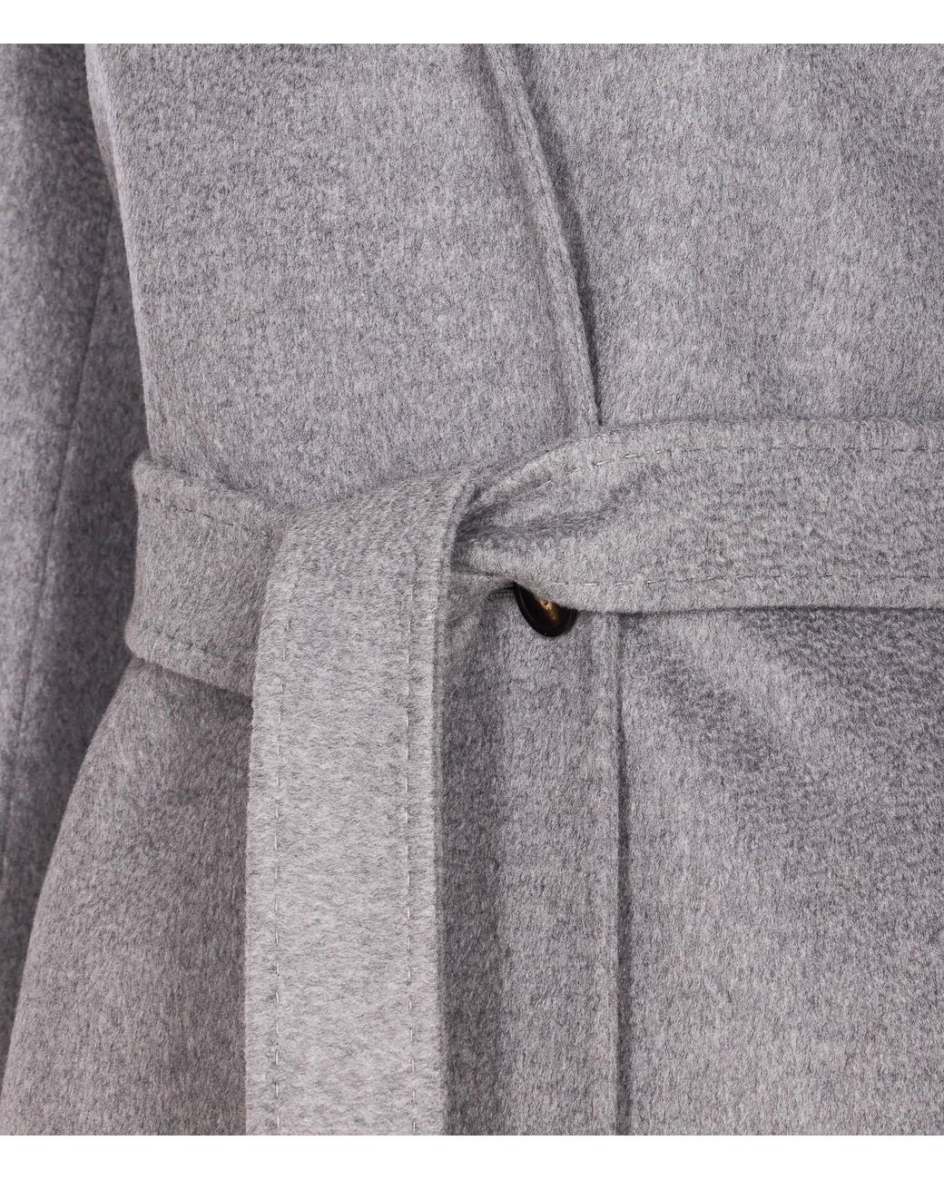 Max Mara Gray Studio Bcollag Belted Coat