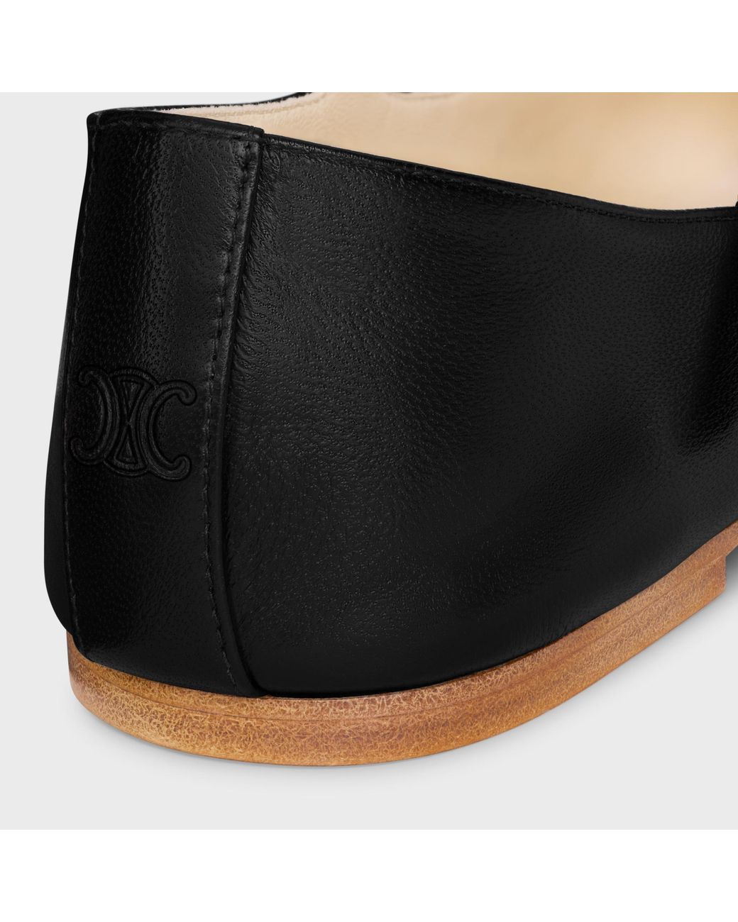 Céline Black Les Ballerines Double Strap