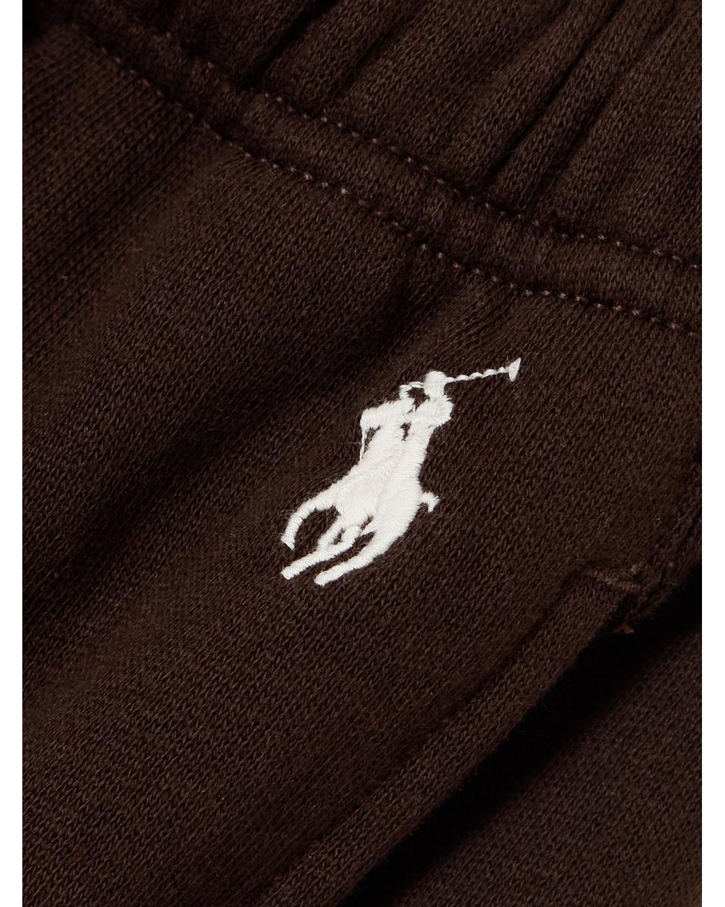 Polo Ralph Lauren Brown Logo Embroidered Drawstring Pants