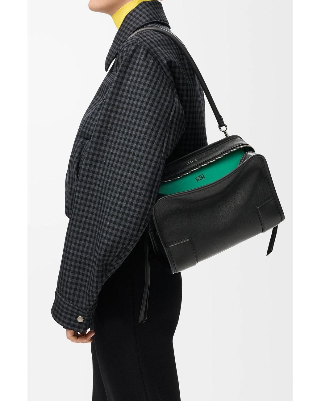 Loewe Black Medium Amazona 180 Lazy Crab Shoulder Bag
