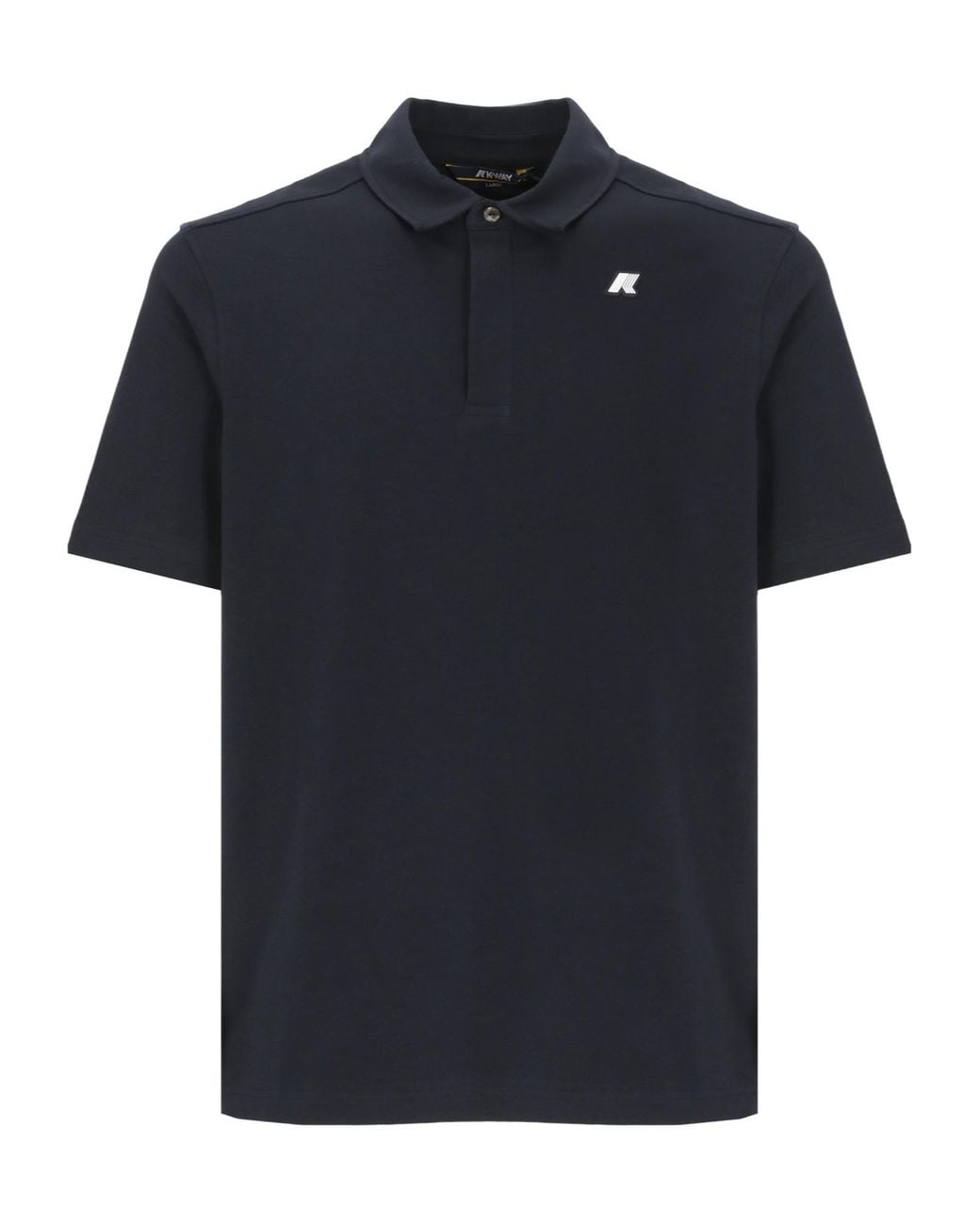 K-Way Black Vincelle Light Stretch Jersey Polo Shirt for men