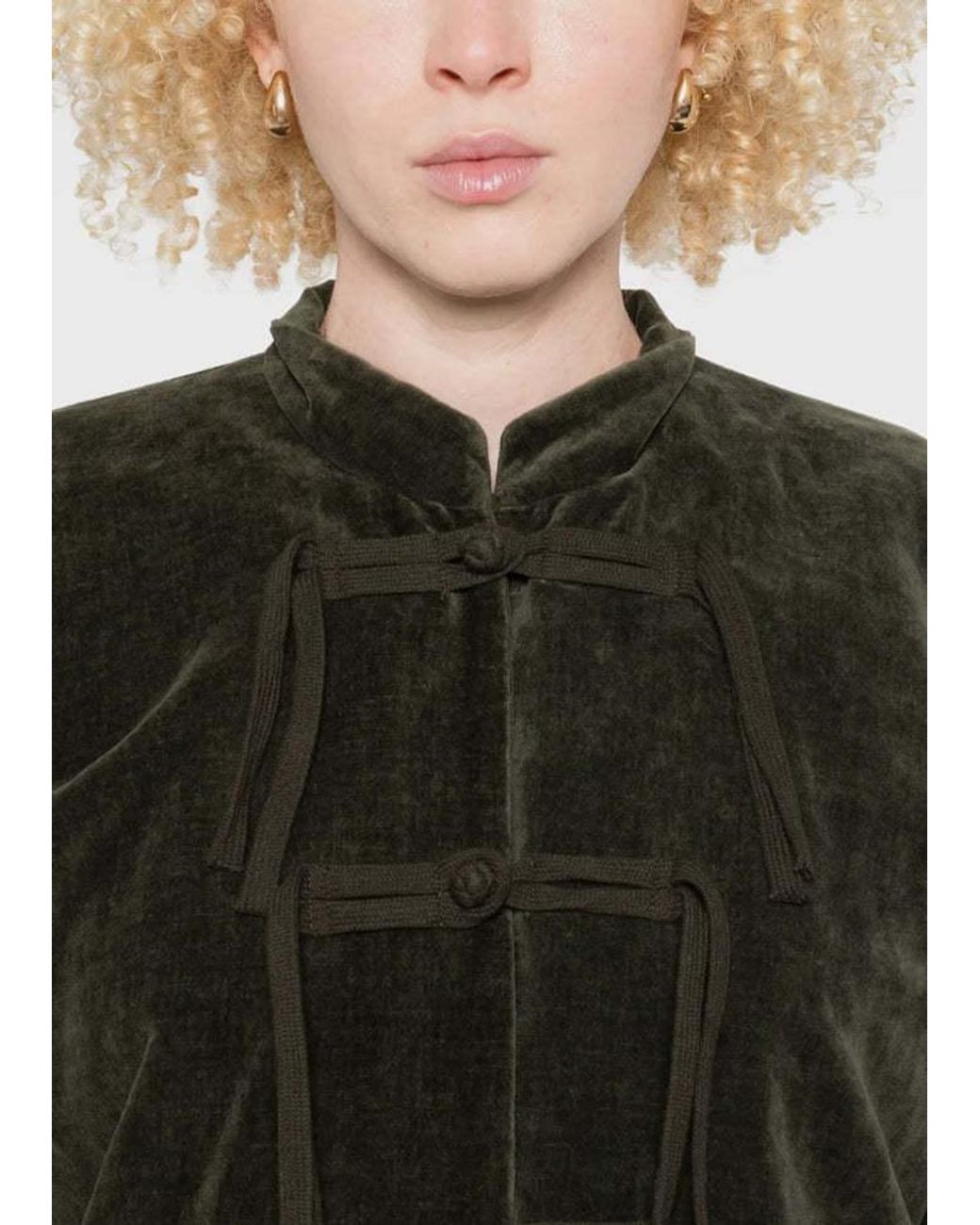 Uma Wang Green Long Sleeve Casual Jacket