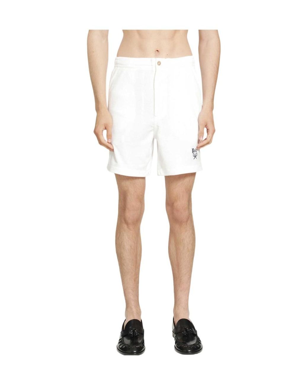 Polo Ralph Lauren White Polo Prepster Terry Shorts for men