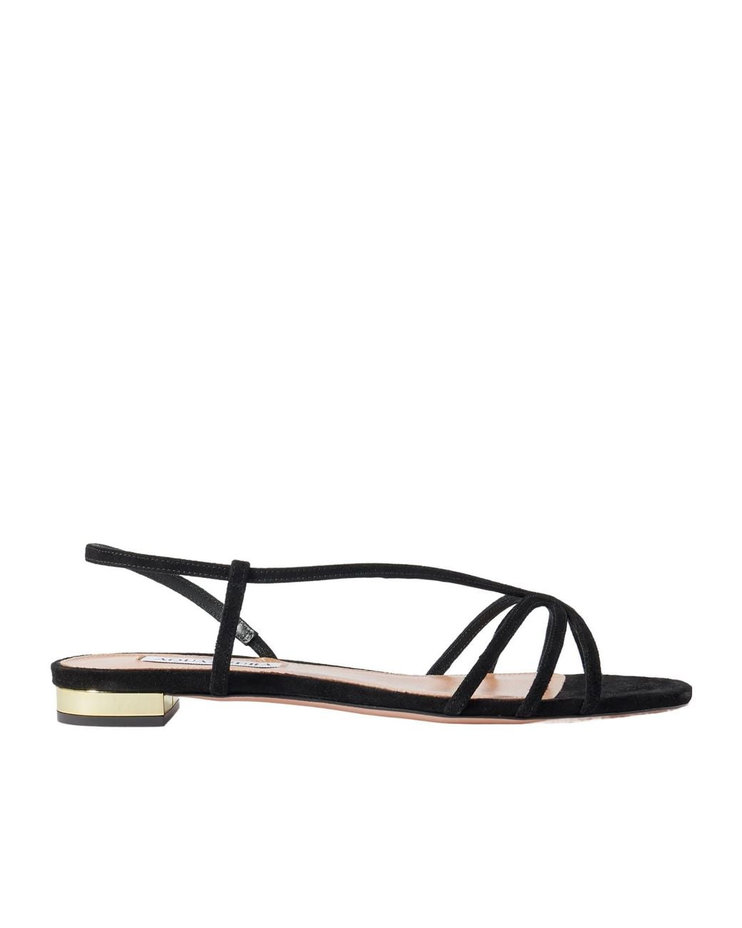 Aquazzura Multicolor Suede Slingback Sandals
