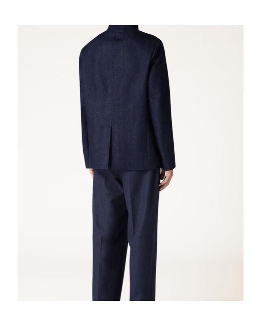 Loro Piana Blue Long Sleeved Button-Up Jacket for men