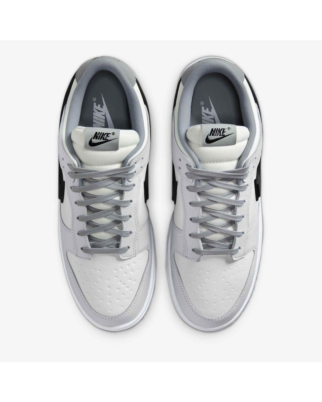 Nike White Color-Blocked Low-Top Sneakers for men