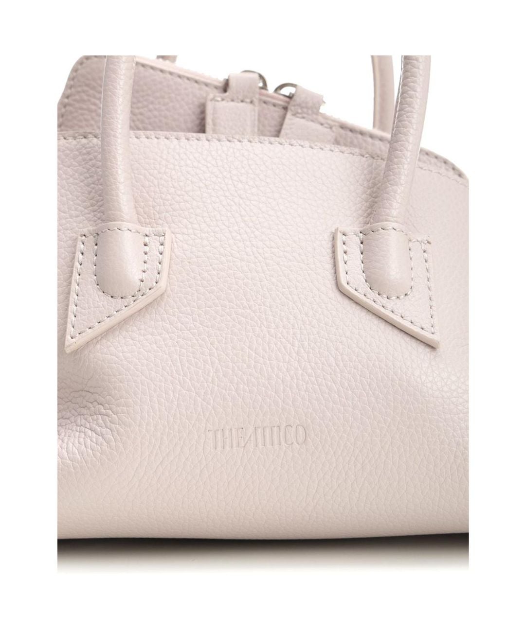 The Attico Gray The La Passeggiata Mini Top Handle Bag