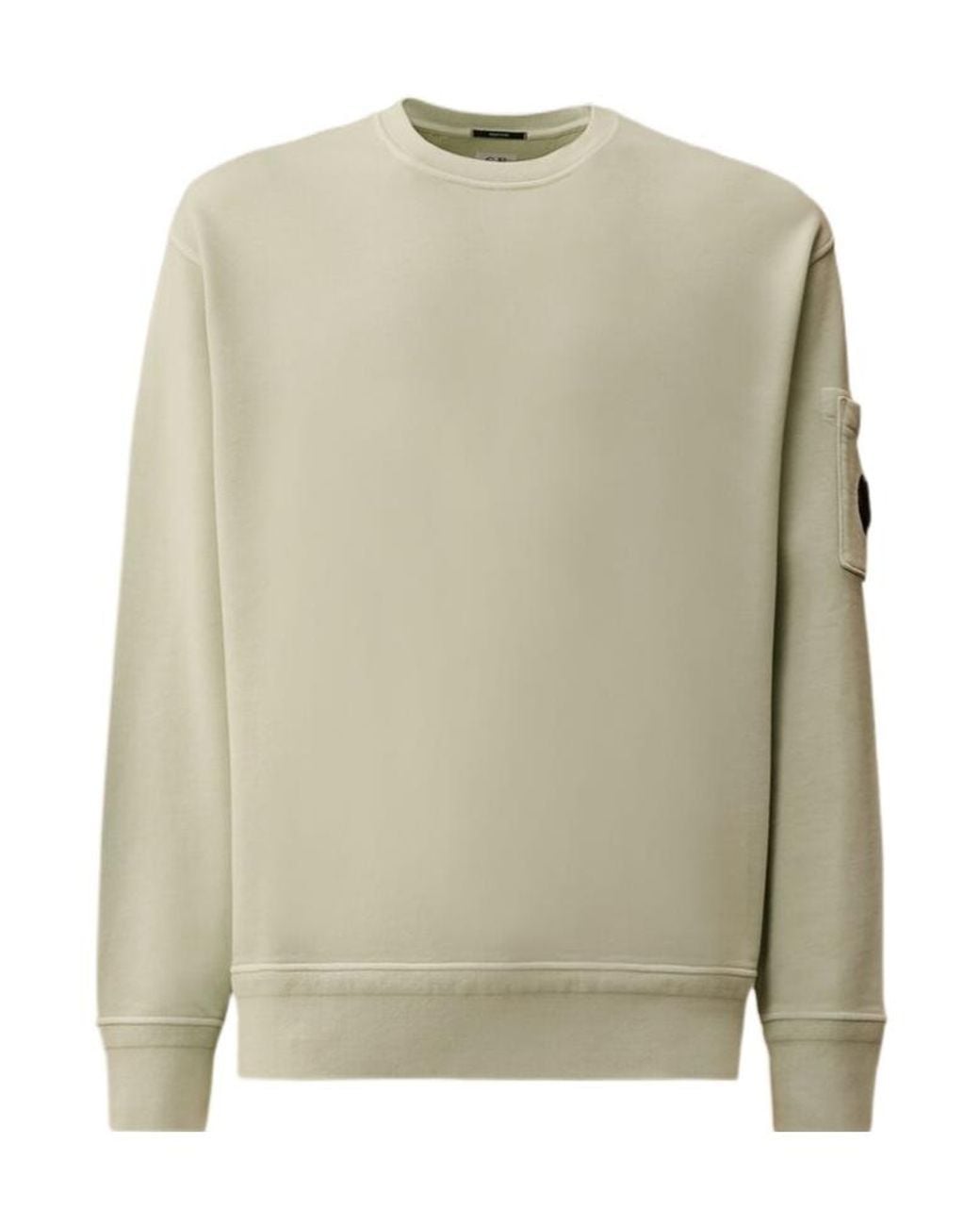 C P Company Natural Lens Pocket Crewneck Sweatshirt for men