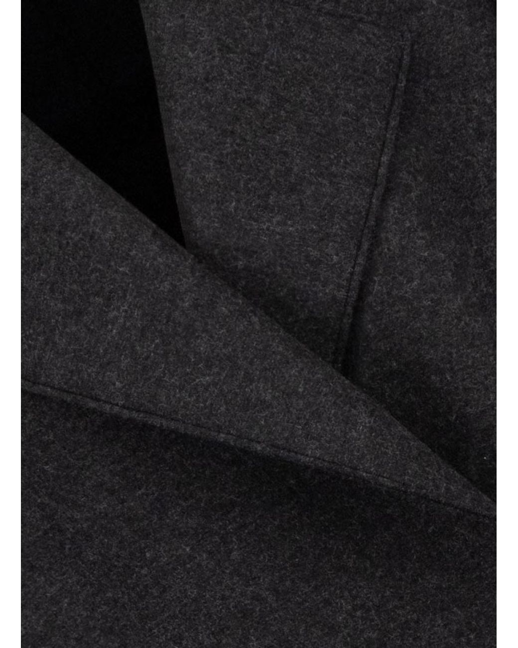 Harris Wharf London Black Double-Breasted Coat