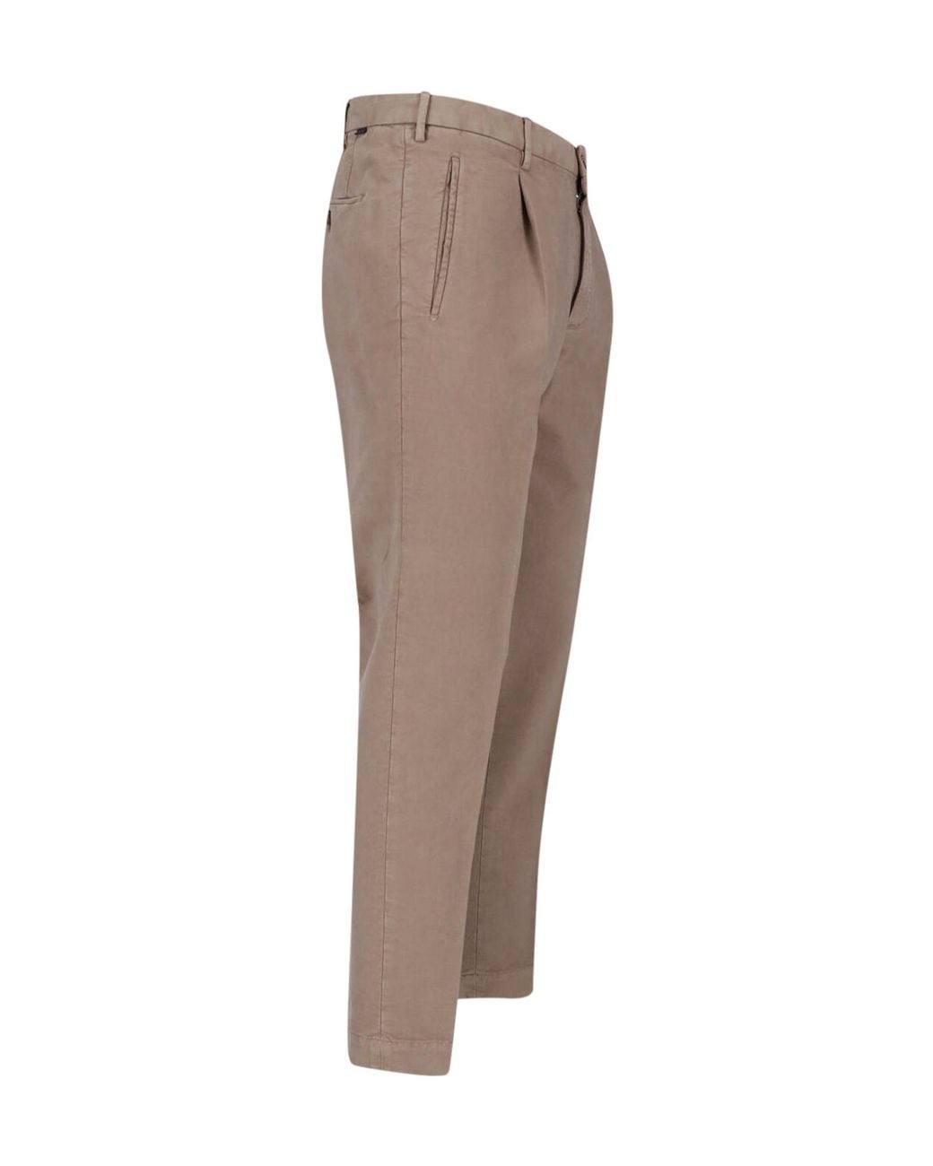 Incotex Gray Slim Chino Pants for men