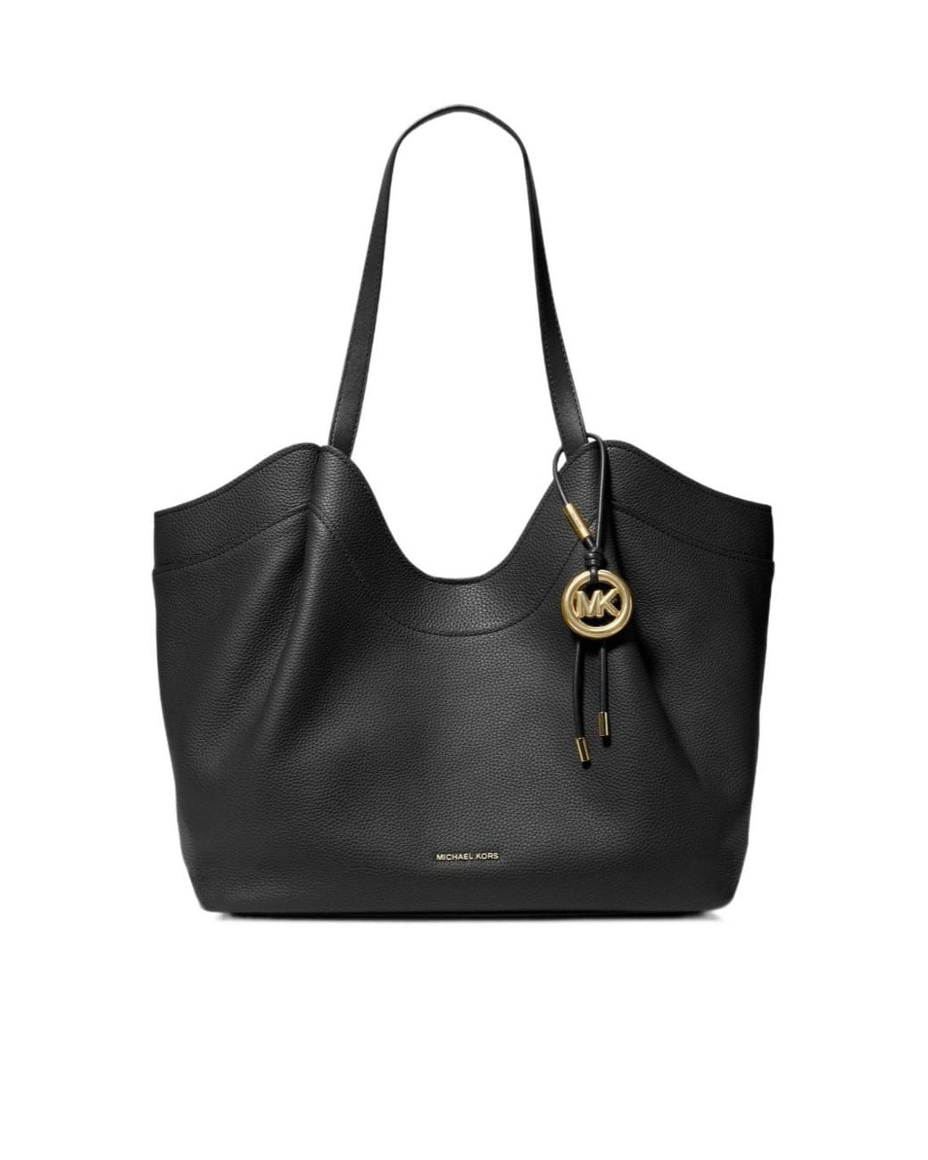 Michael Kors Black Michael Magnetic Closure Tote Bag