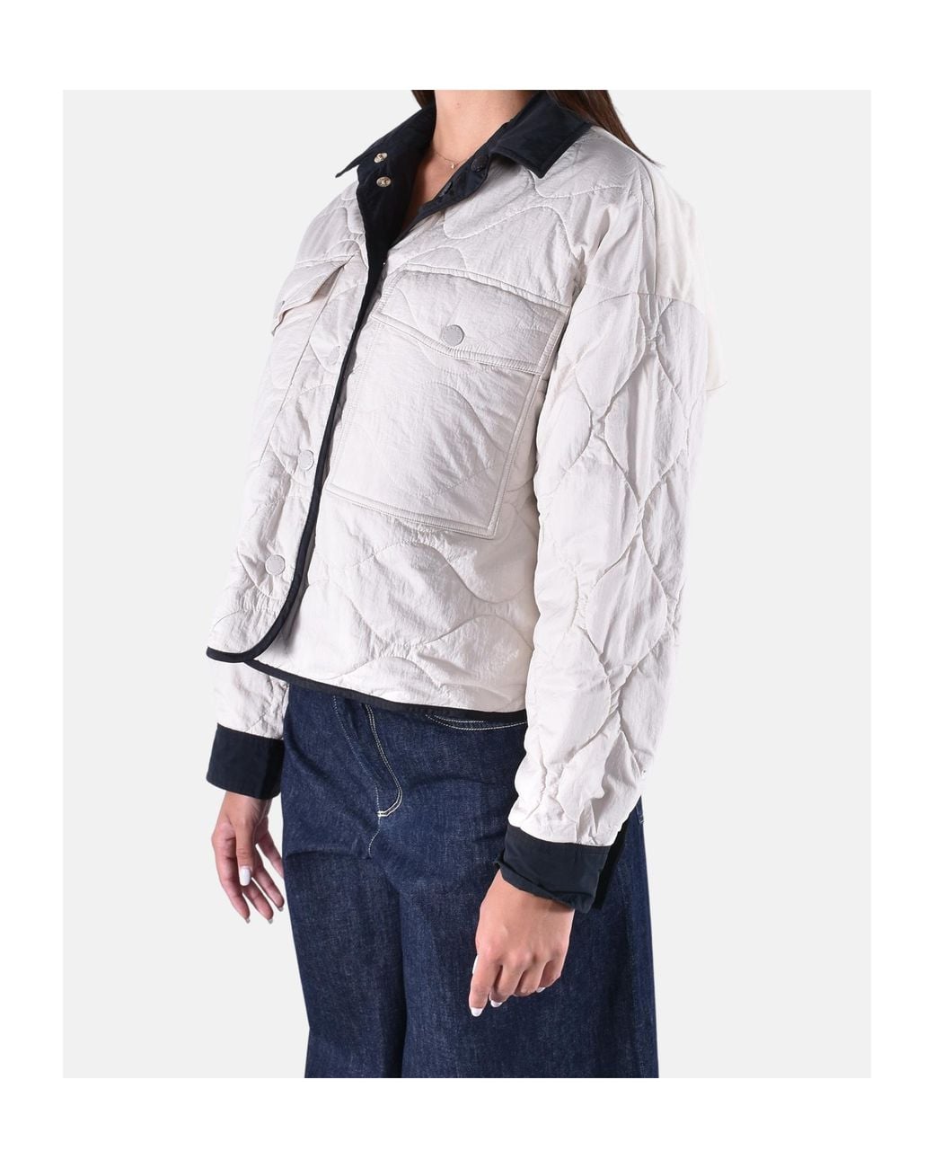 Weekend by Maxmara Blue Reversible Water-Repellent Padded Jacket