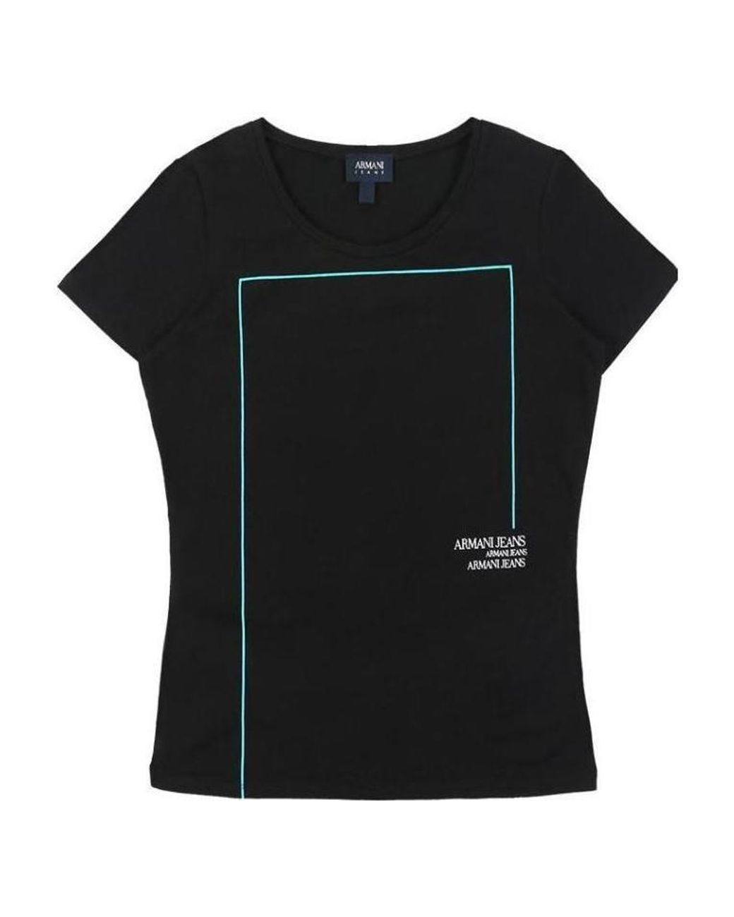 Armani Jeans Black Logo T-Shirt