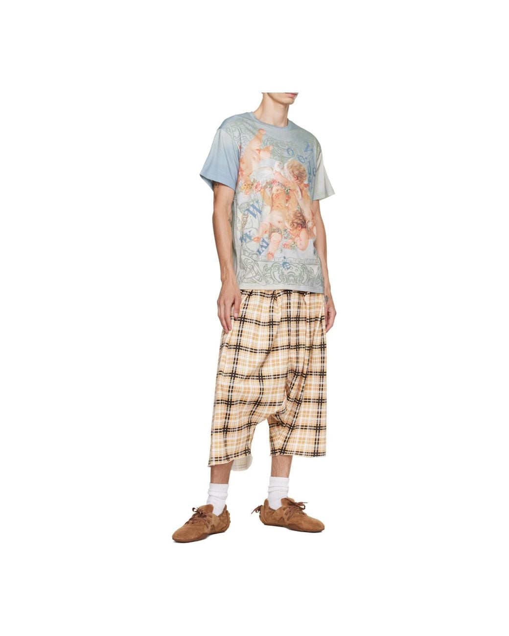 Vivienne Westwood Green Graphic Printed Crewneck T-Shirt for men