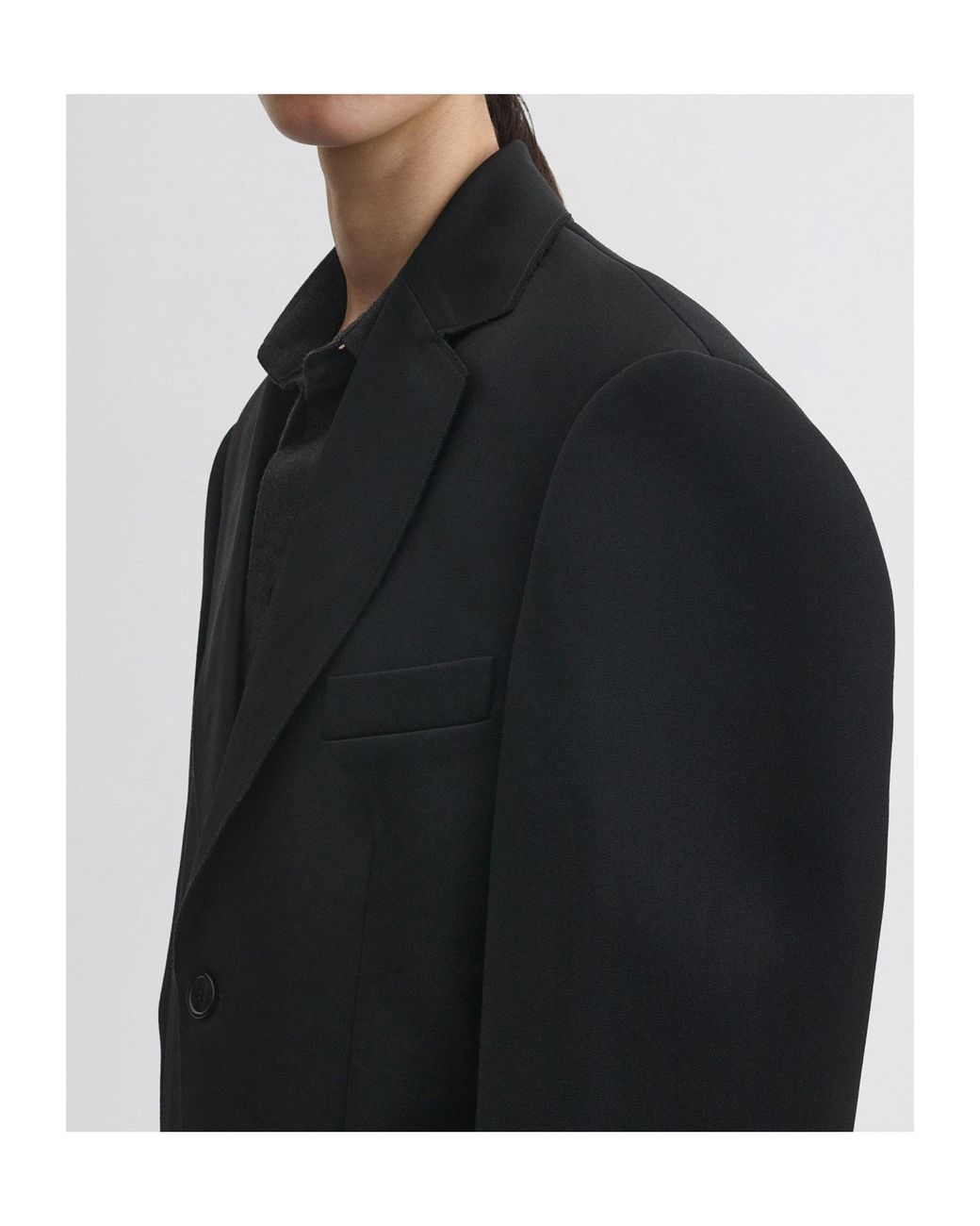 Phoebe Philo Black Wool Tuxedo Jacket