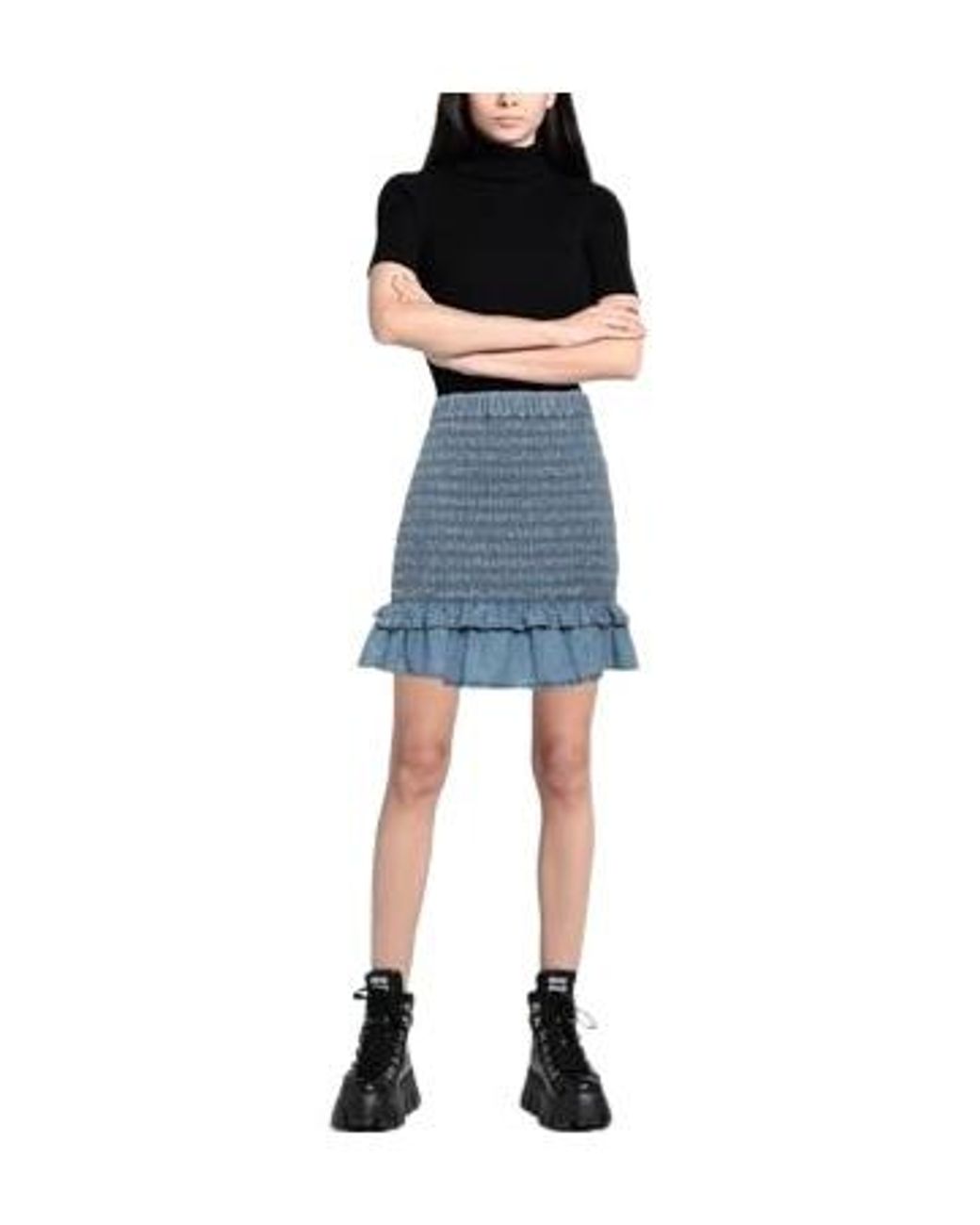 Isabel Marant Blue Denim Mini Skirt