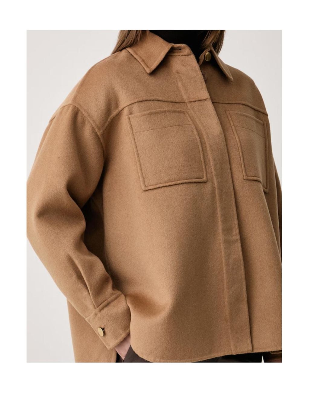 Kaos Brown Long-Sleeved Casual Jacket