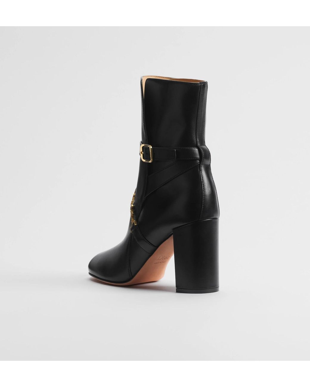 Dior Black Harness Chain Ankle Boots