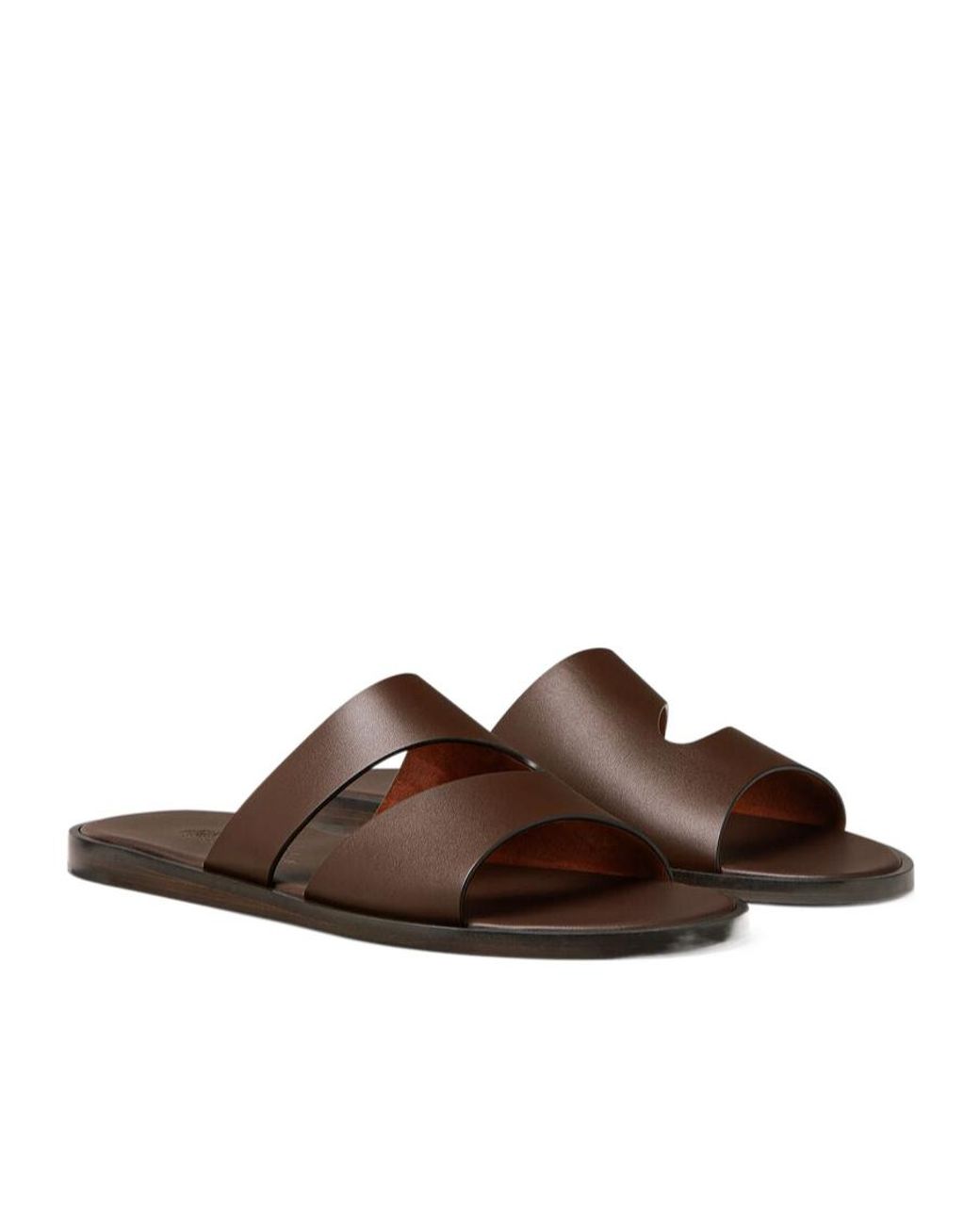 Loro Piana Brown Pilat Plain Walk Sandal for men