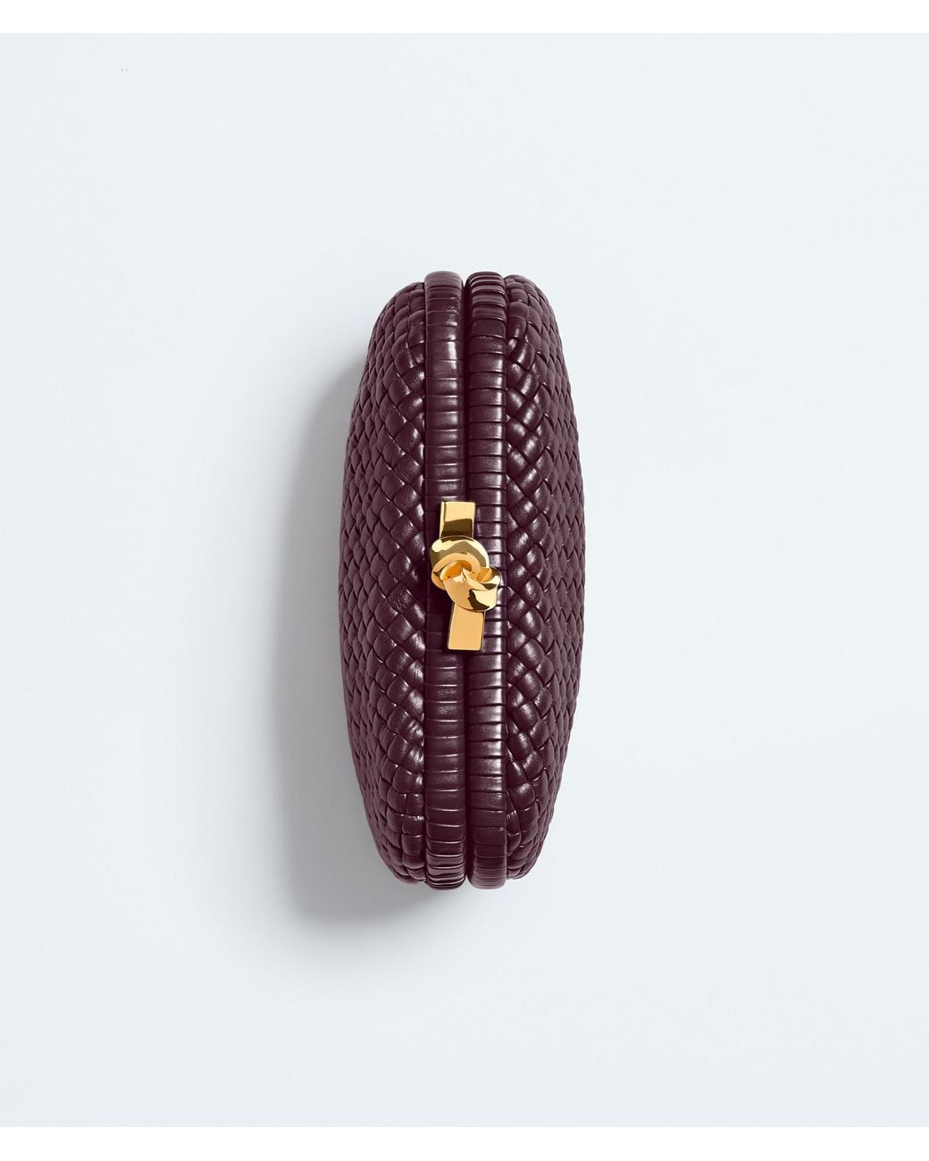 Bottega Veneta Red Soft Knot Clutch Bag