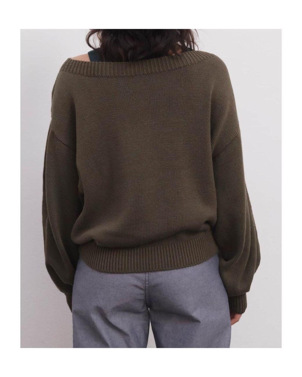 Baserange Green Long-Sleeved Knitwear