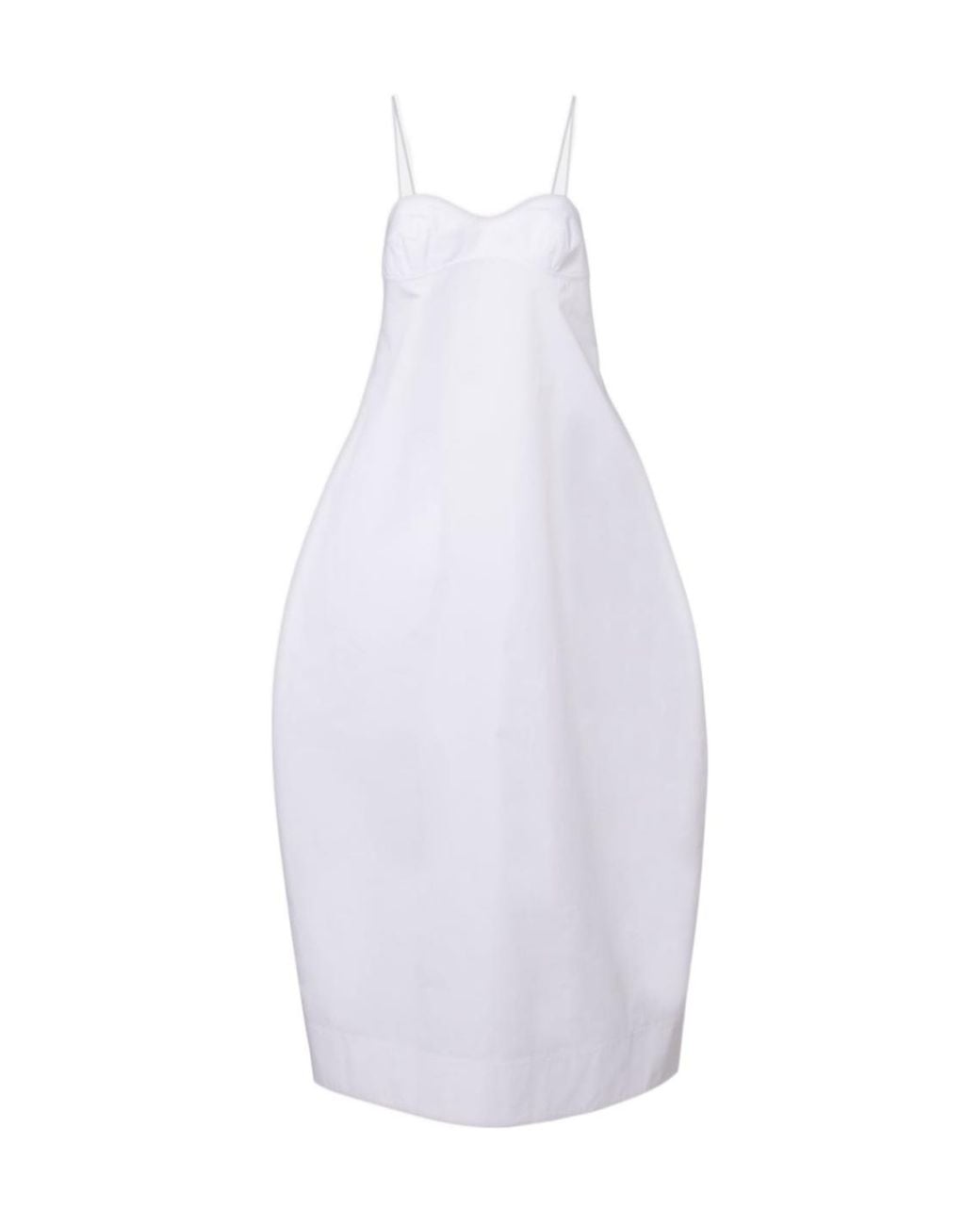 Rohe White Cotton Back Slit Dress