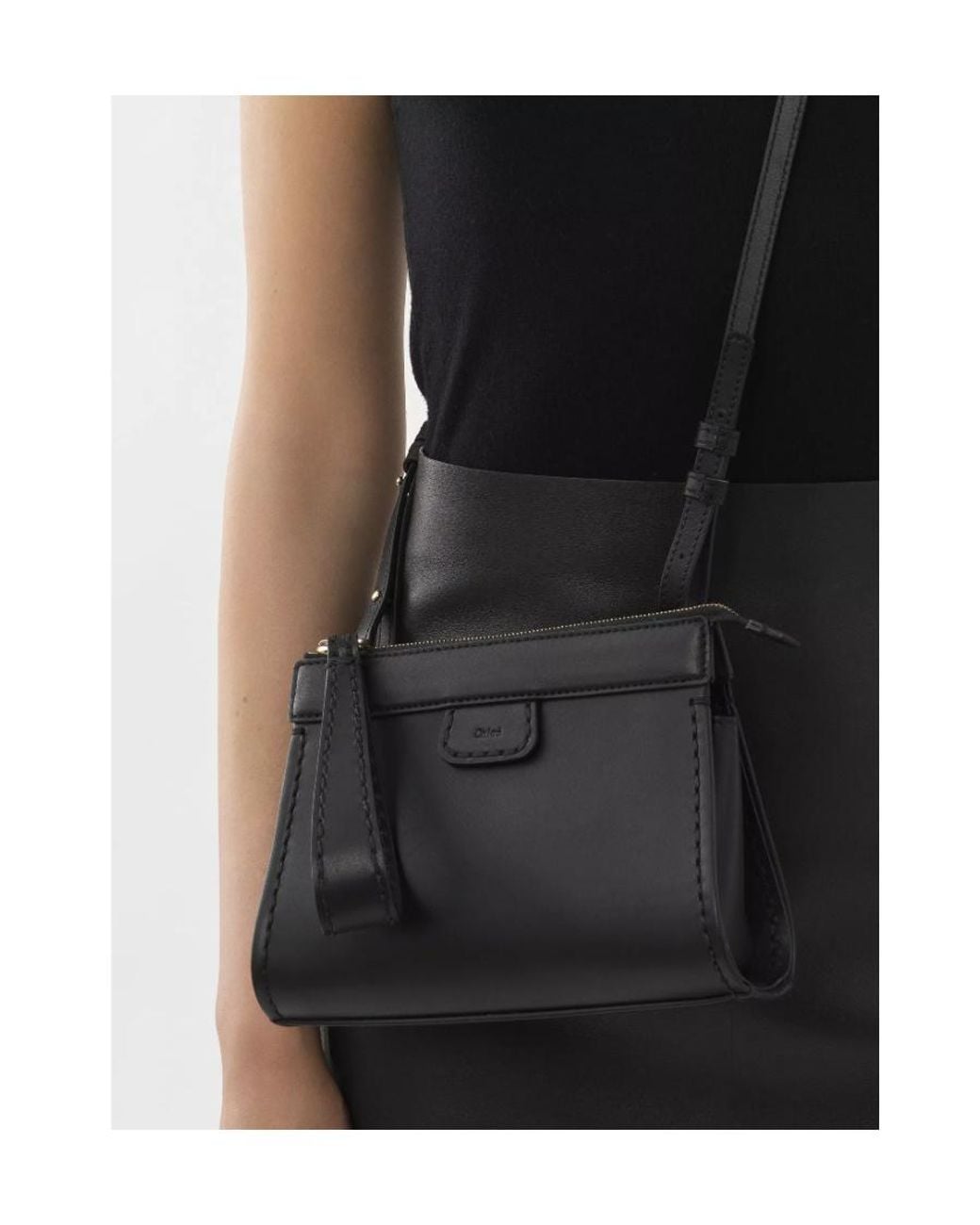 Chloé Black Edith Leather Cross Body Bag