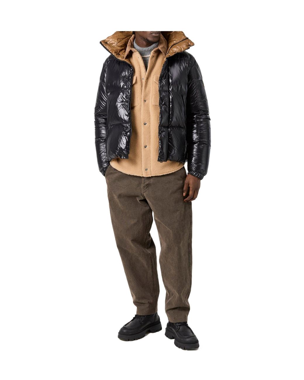 Moncler Black Weather-Resistant Lightweight Medium Jacket for men