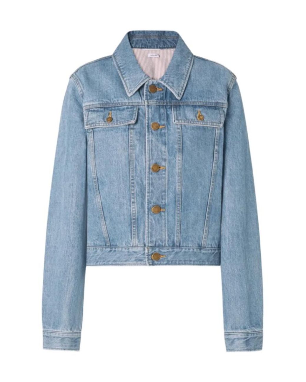 Thom Browne Blue Shrunken Selvedge Denim Jacket