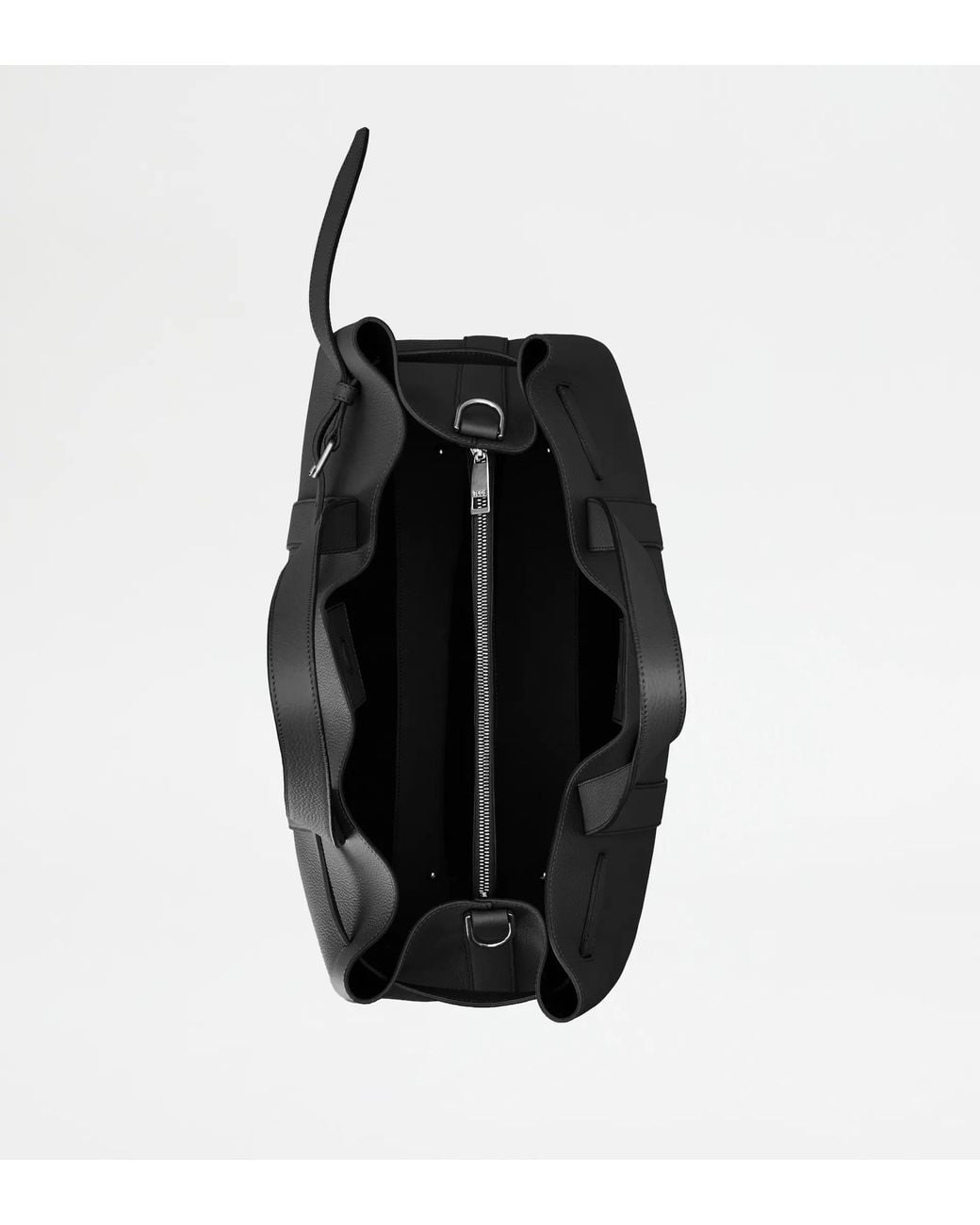Tod's Black Belted Leather Tote Bag for men