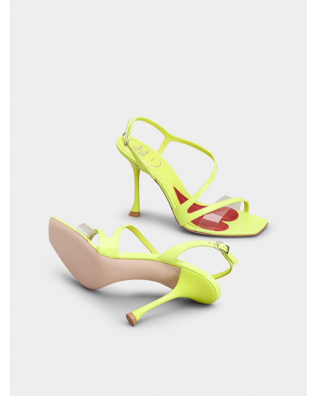 Roger Vivier Yellow I Love Vivier Sandals