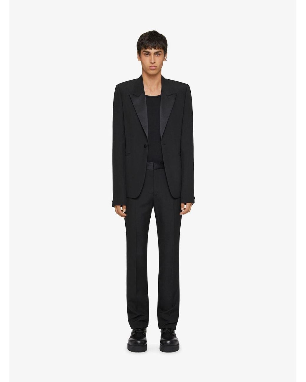 Givenchy Black Single-Breasted Slim-Fit Jacket for men