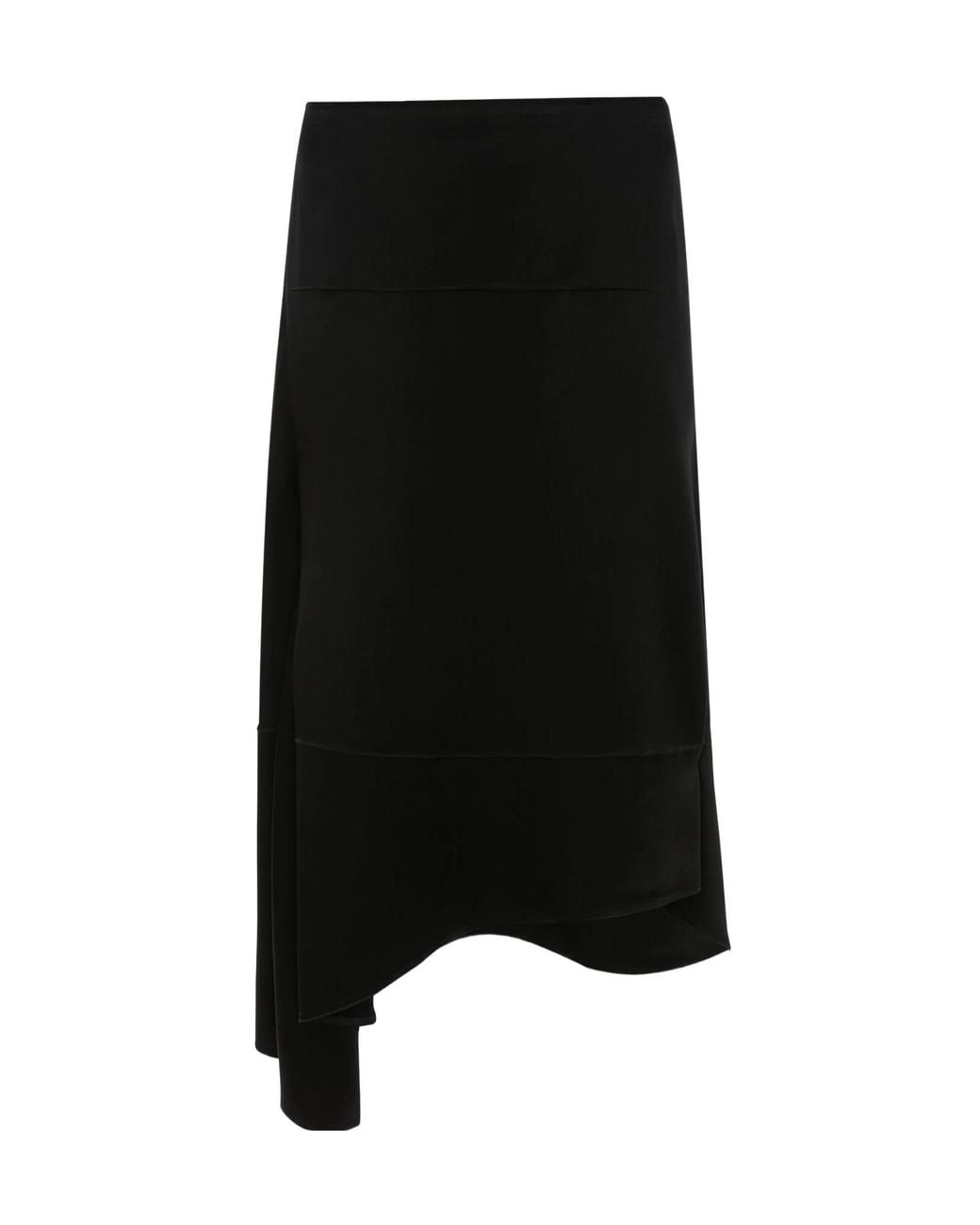 Victoria Beckham Black Asymmetrical Skirt