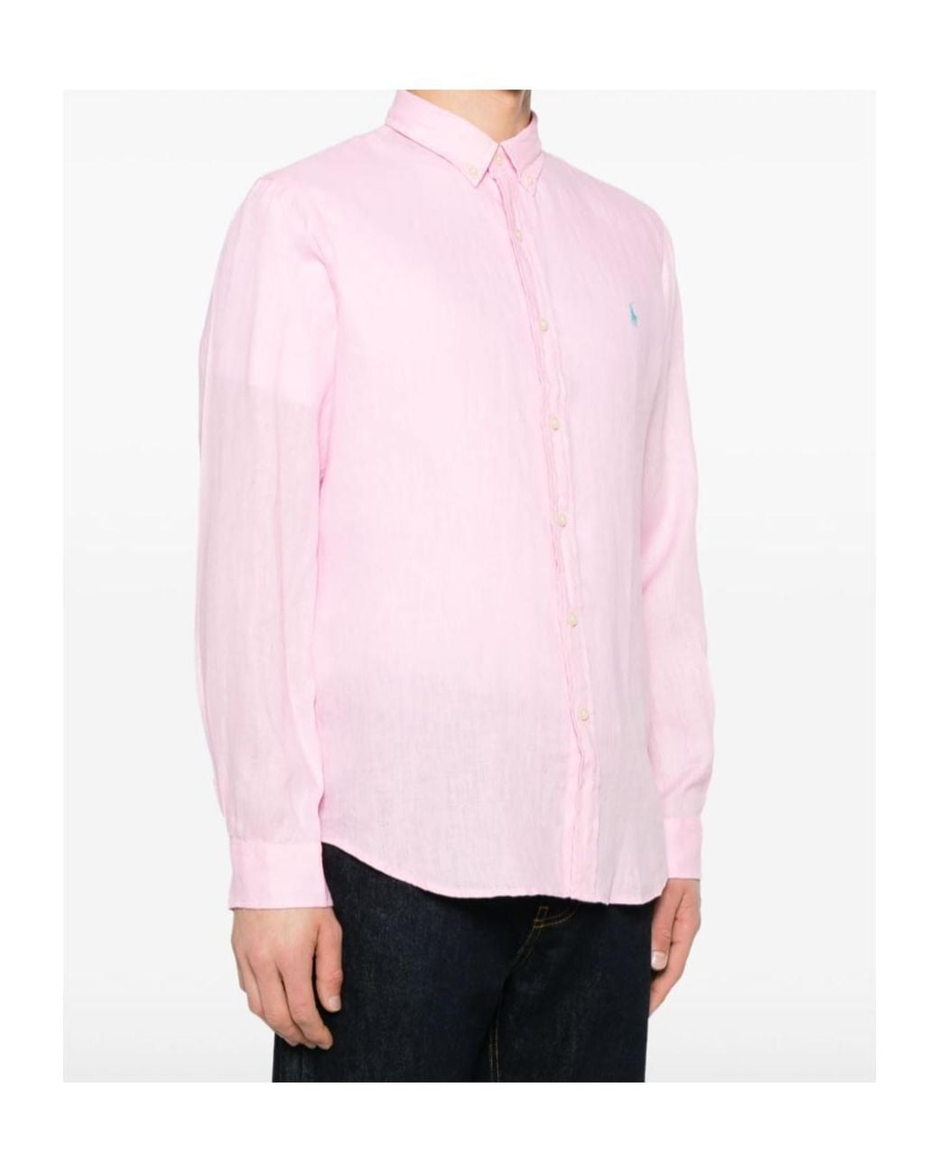 Polo Ralph Lauren Pink Lightweight Shirt for men