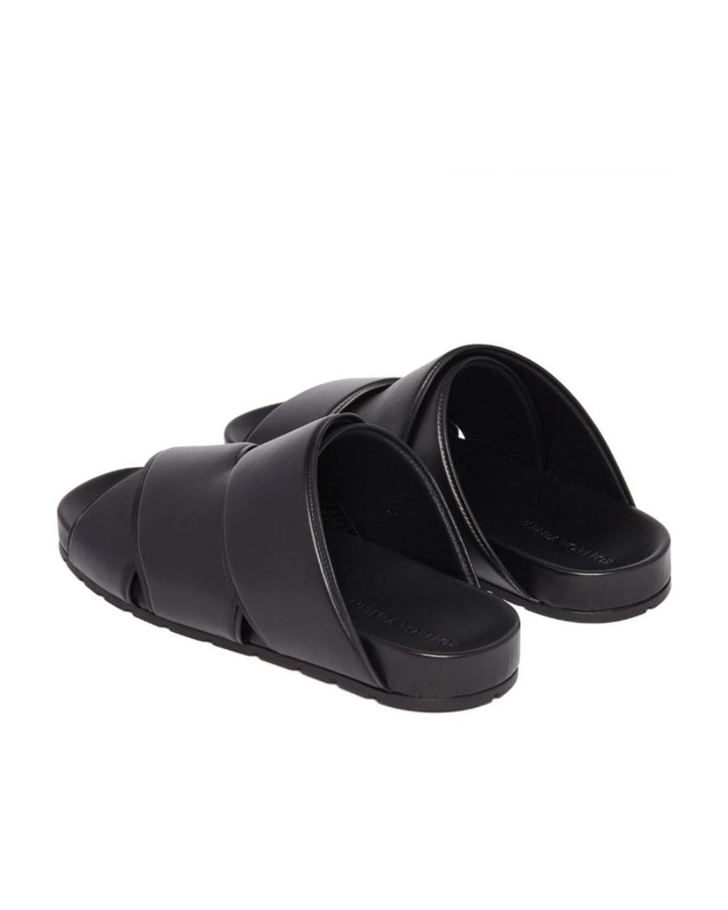 Bottega Veneta Black Bridge Mule Sandals for men