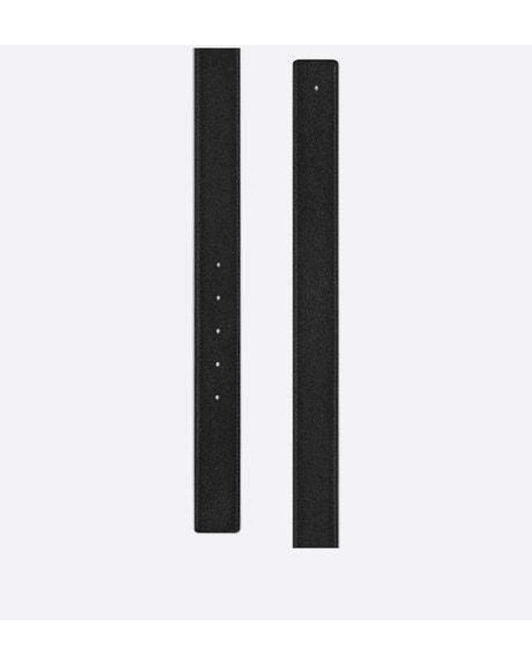Dior White Reversible Belt Strap for men