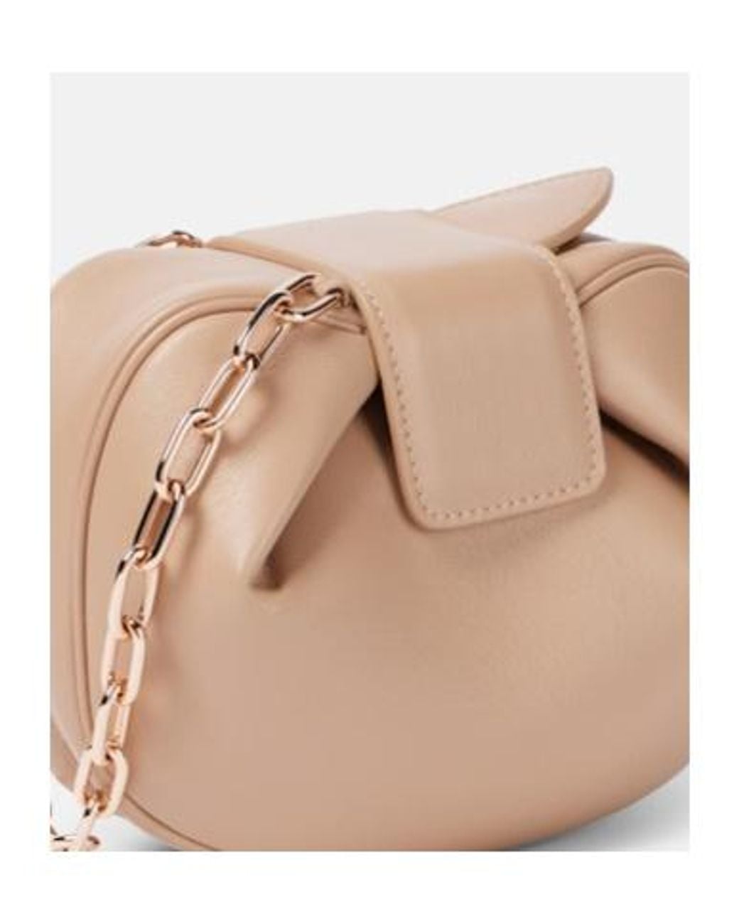 Gabriela Hearst Natural Soft Demi Leather Clutch