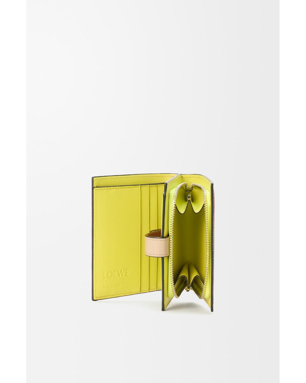 Loewe Brown Compact Zip Wallet