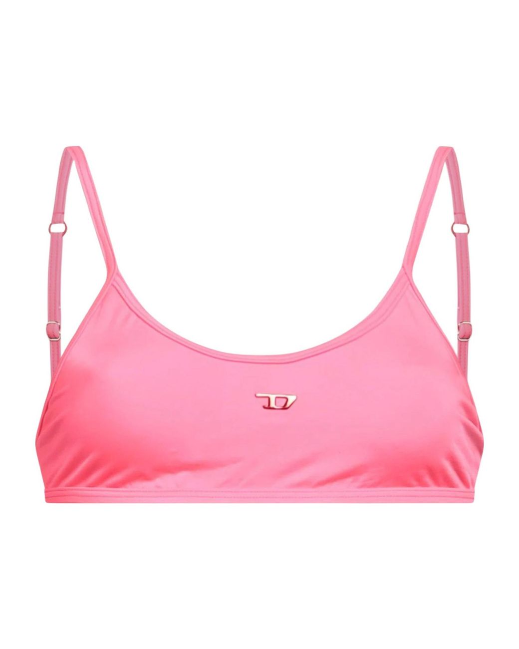DIESEL Pink Solid Color Bikinis