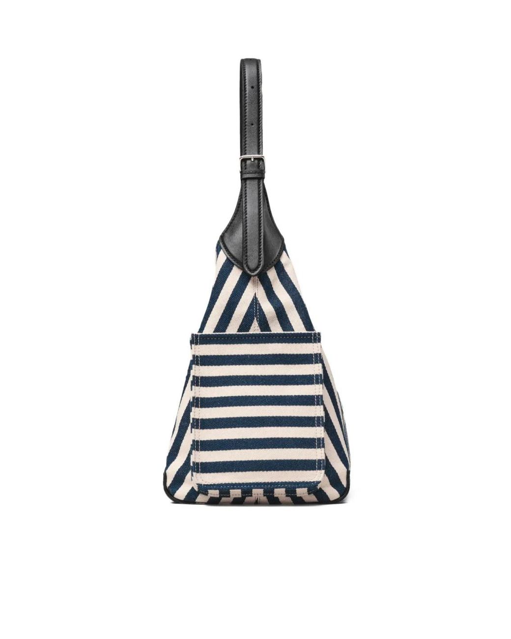 Marc Jacobs Black The Stripe Belted Sack Bag