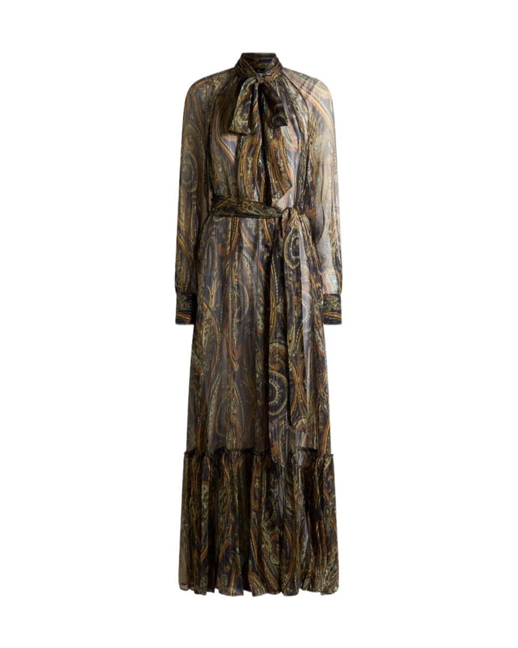 Etro Natural Long-Sleeved Dress